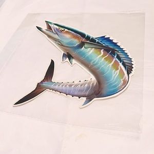 Fishing Fisherman Sport Big Catch Decal Sticker WaterProof PVC